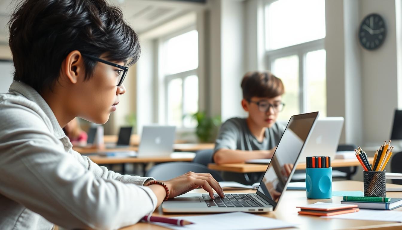 Digital learning platform with online study materials